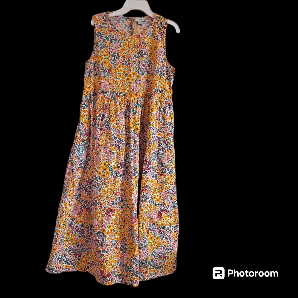 J.Crew Floral Print Tiered Midi Dress. NWot